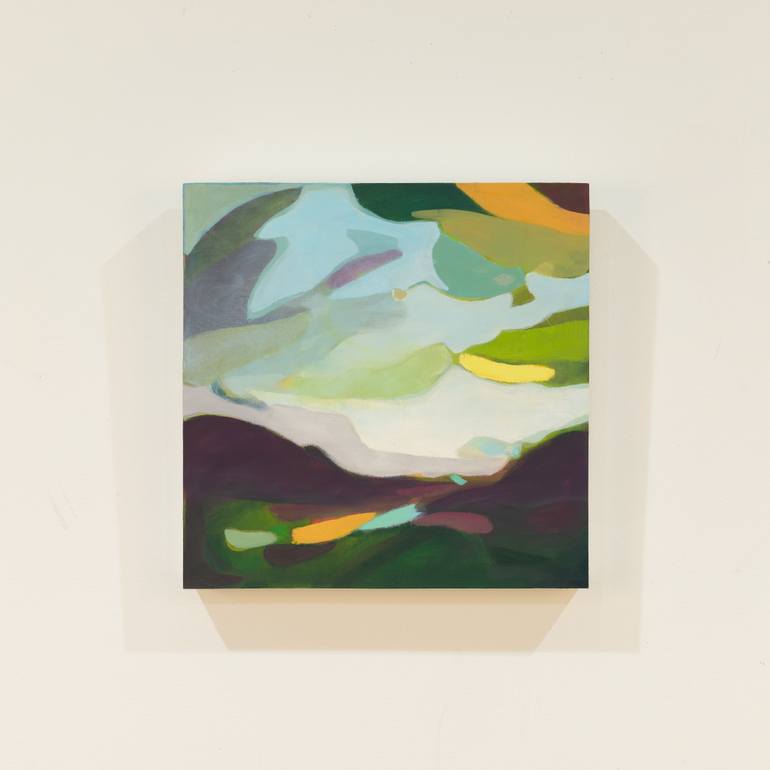 Original Cubism Landscape Painting by Nicole Renee Ryan