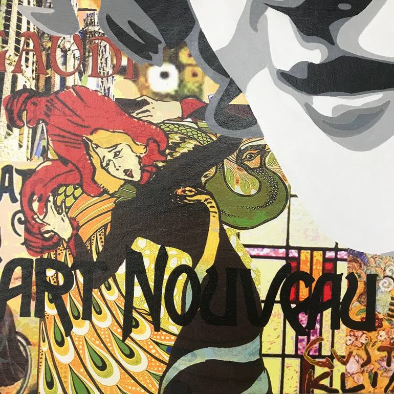 Original Modernism Pop Culture/Celebrity Mixed Media by Annejole Jacobs - De Jongh