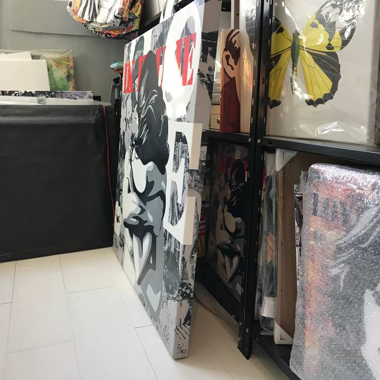 Original Figurative Love Mixed Media by Annejole Jacobs - De Jongh