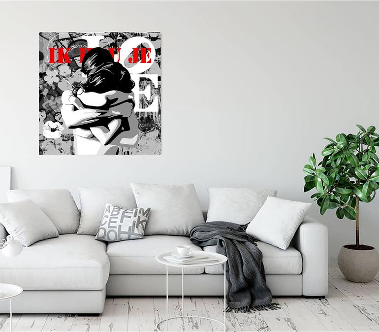 Original Figurative Love Mixed Media by Annejole Jacobs - De Jongh