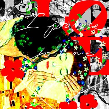 Famous Love couples 'The Kiss - Gustav Klimt' - Limited Edition of 10 thumb