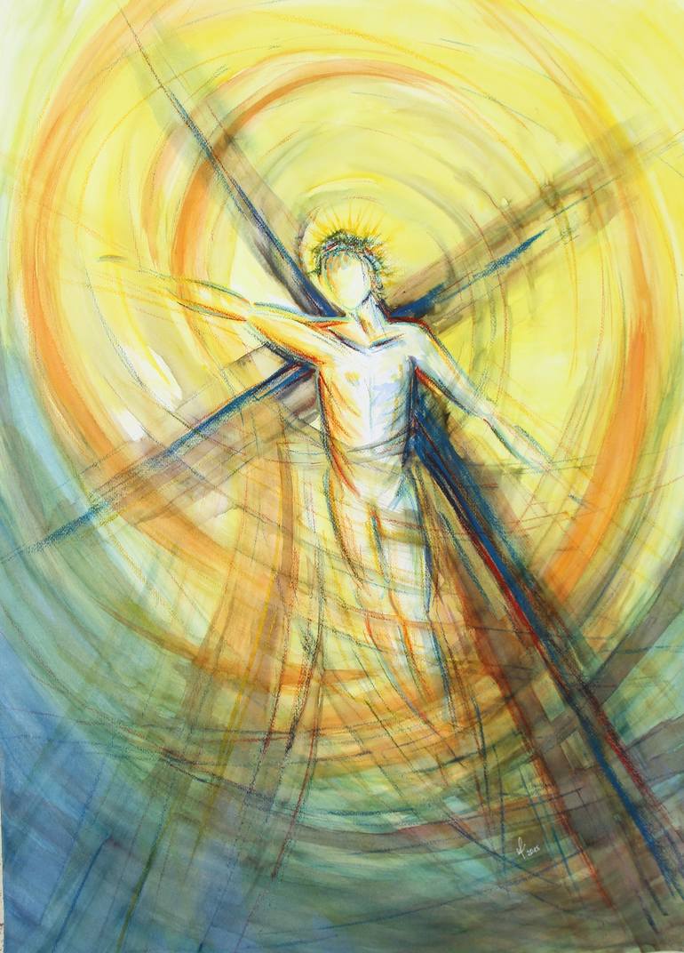 resurrection Painting by Dr Oliver Pfaff | Saatchi Art