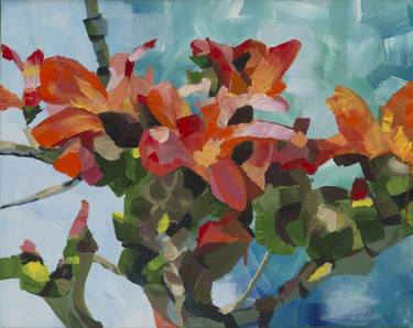 Print of Abstract Expressionism Botanic Paintings by Olga Rostova