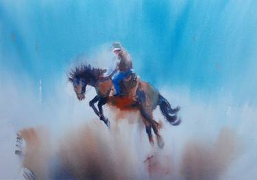 Print of Impressionism Horse Paintings by Giorgio Gosti