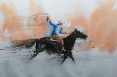 Original Impressionism Horse Paintings by Giorgio Gosti