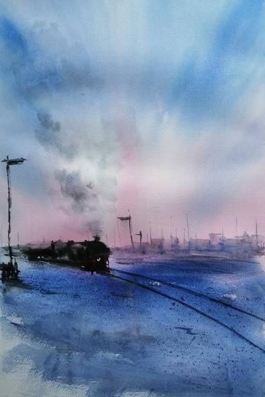 Print of Train Paintings by Giorgio Gosti