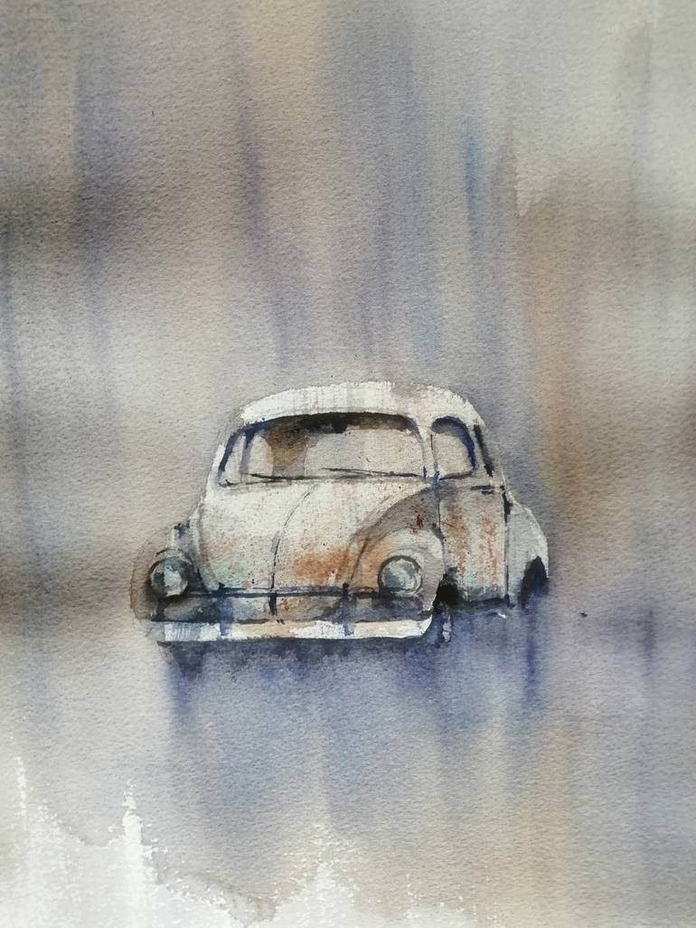 Original Car Painting by Giorgio Gosti