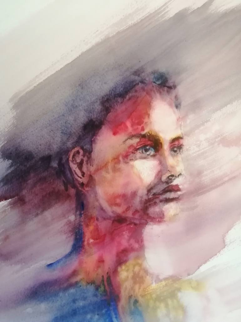 Original Impressionism People Painting by Giorgio Gosti