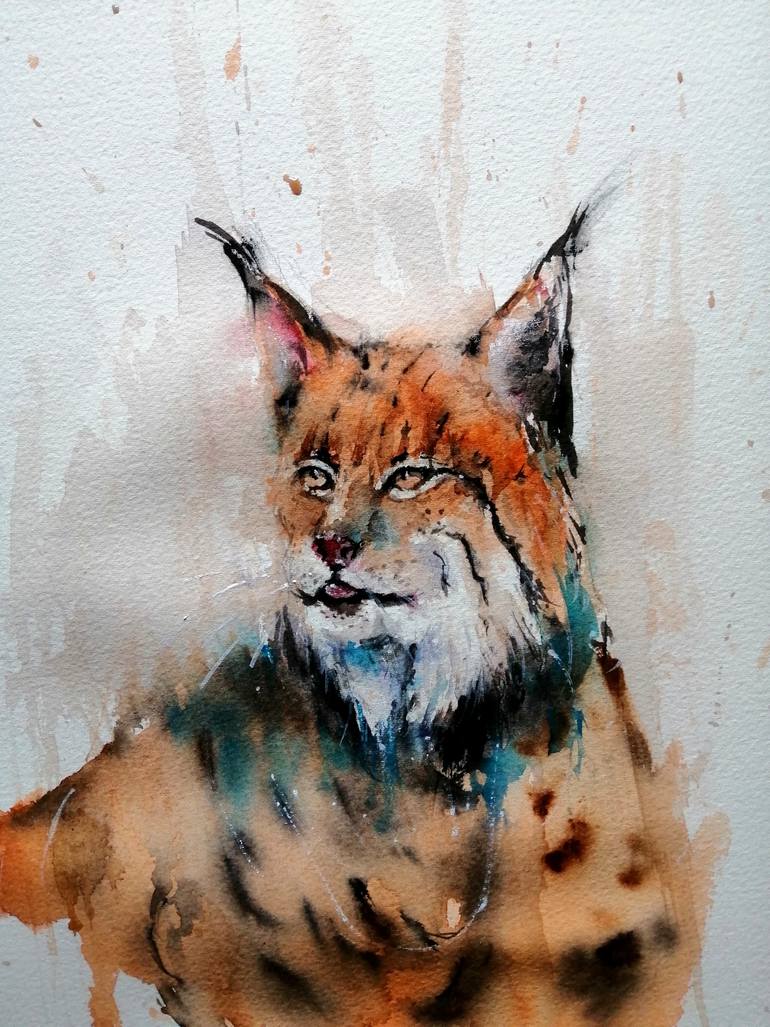 Original Impressionism Animal Painting by Giorgio Gosti