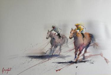 Original Impressionism Horse Paintings by Giorgio Gosti