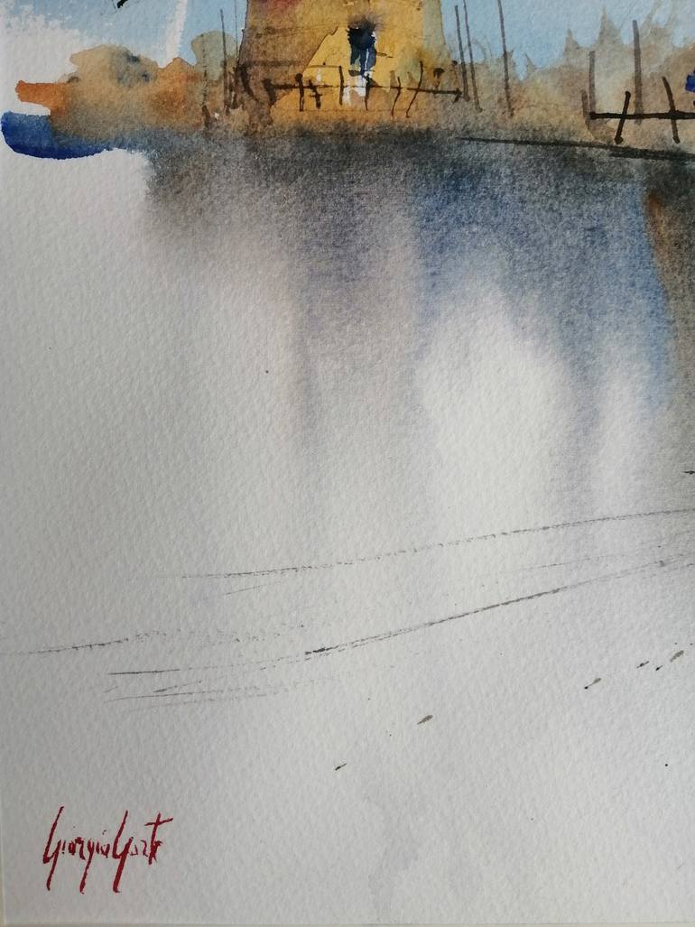 Original Impressionism Landscape Painting by Giorgio Gosti