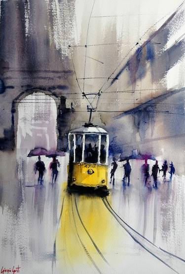 Print of Impressionism Transportation Paintings by Giorgio Gosti