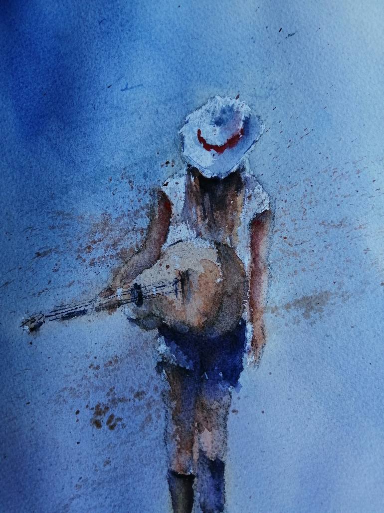 Original Impressionism People Painting by Giorgio Gosti
