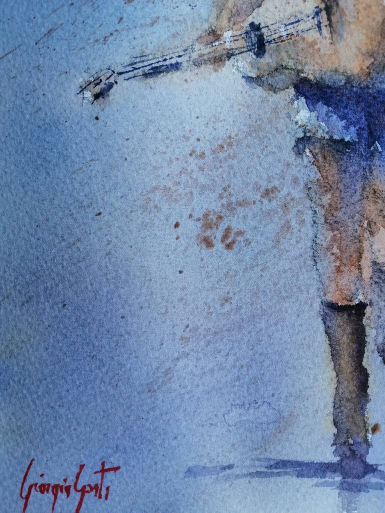 Original Impressionism People Painting by Giorgio Gosti
