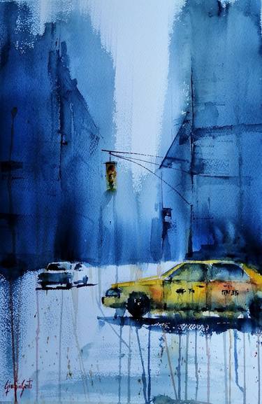 Original Expressionism Cities Paintings by Giorgio Gosti