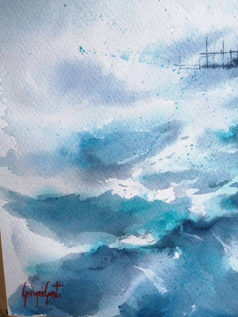 Original Impressionism Seascape Painting by Giorgio Gosti