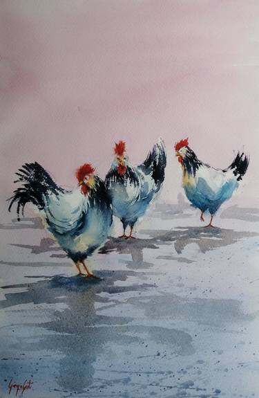 Original Impressionism Animal Paintings by Giorgio Gosti