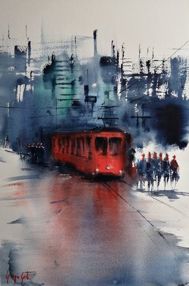 Original Impressionism Cities Paintings by Giorgio Gosti