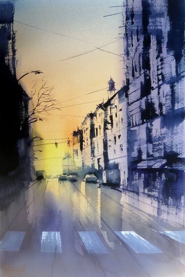 Print of Expressionism Cities Paintings by Giorgio Gosti