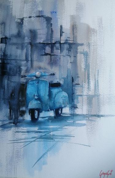 Original Expressionism Transportation Paintings by Giorgio Gosti