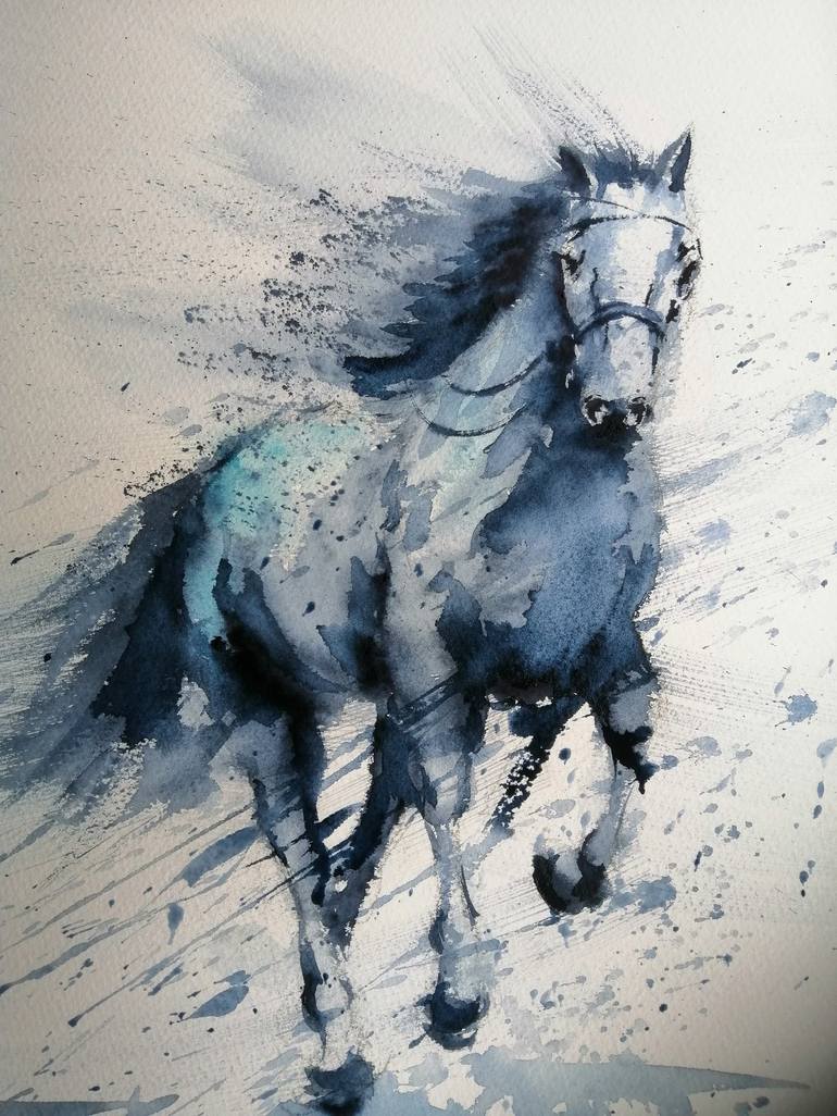 Original Horse Painting by Giorgio Gosti