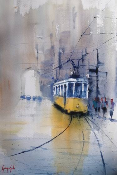 Print of Expressionism Transportation Paintings by Giorgio Gosti