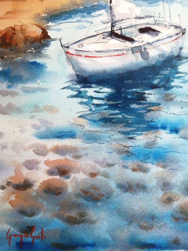 Original Boat Painting by Giorgio Gosti