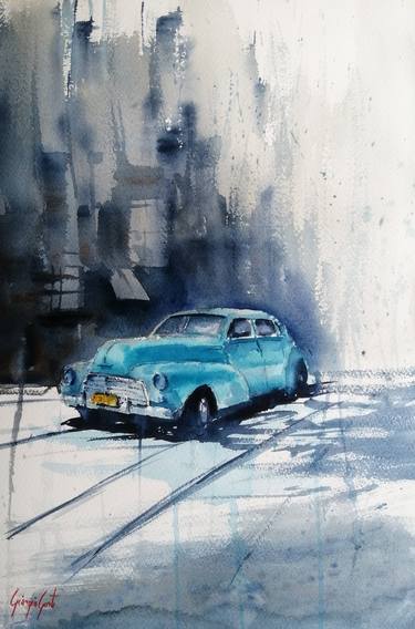 Print of Car Paintings by Giorgio Gosti