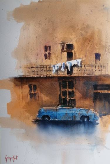 Original Expressionism Car Paintings by Giorgio Gosti