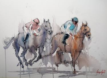 Original Impressionism Horse Paintings by Giorgio Gosti