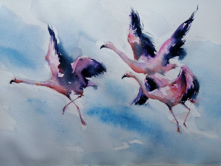 Original Impressionism Animal Painting by Giorgio Gosti