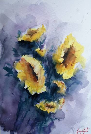 Original Impressionism Floral Paintings by Giorgio Gosti