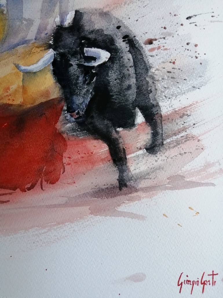 Original Impressionism Animal Painting by Giorgio Gosti