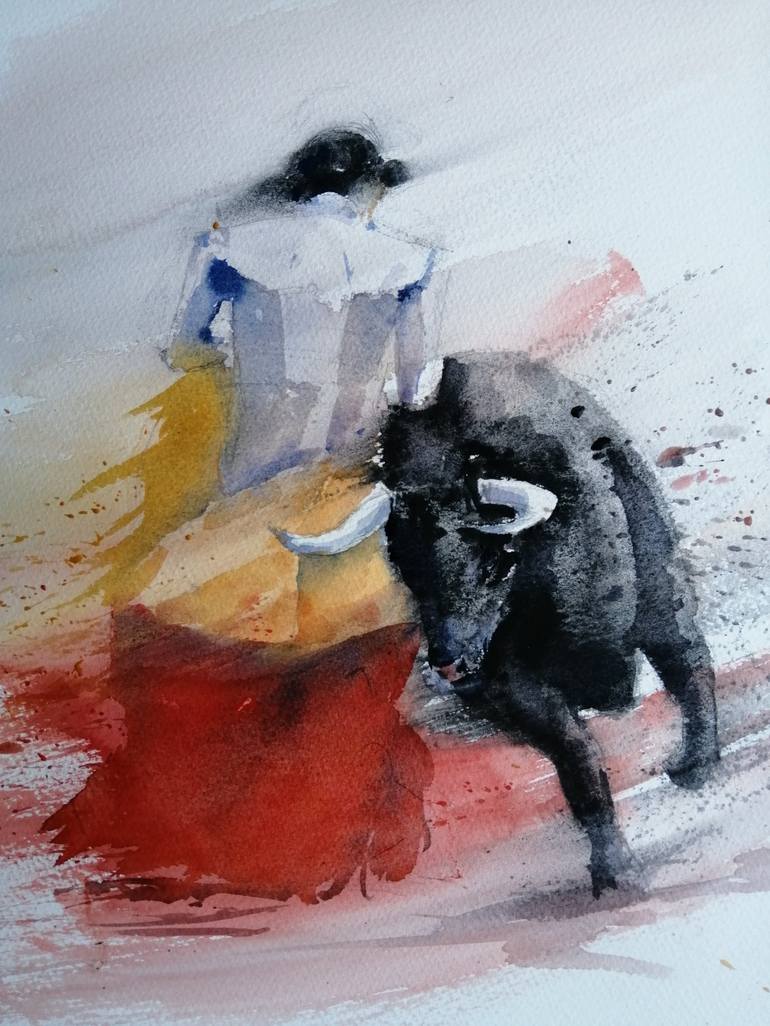 Original Impressionism Animal Painting by Giorgio Gosti