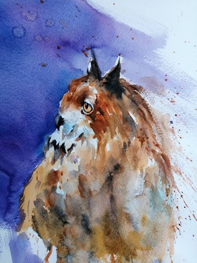 Original Impressionism Animal Painting by Giorgio Gosti