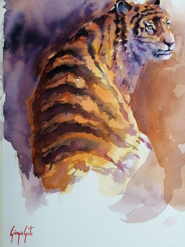 Original Impressionism Animal Painting by Giorgio Gosti