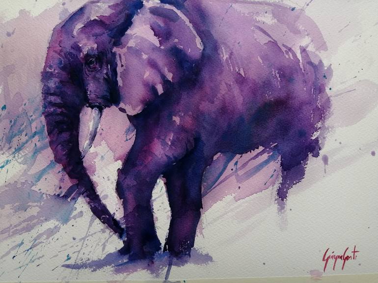 Original Impressionism Animal Painting by Giorgio Gosti