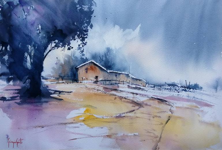 countryside landscape 16 Painting by Giorgio Gosti | Saatchi Art