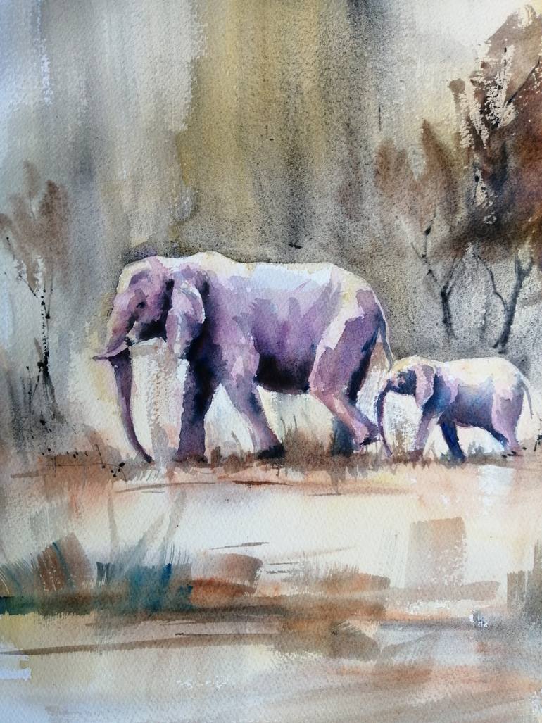 Original Impressionism Animal Painting by Giorgio Gosti