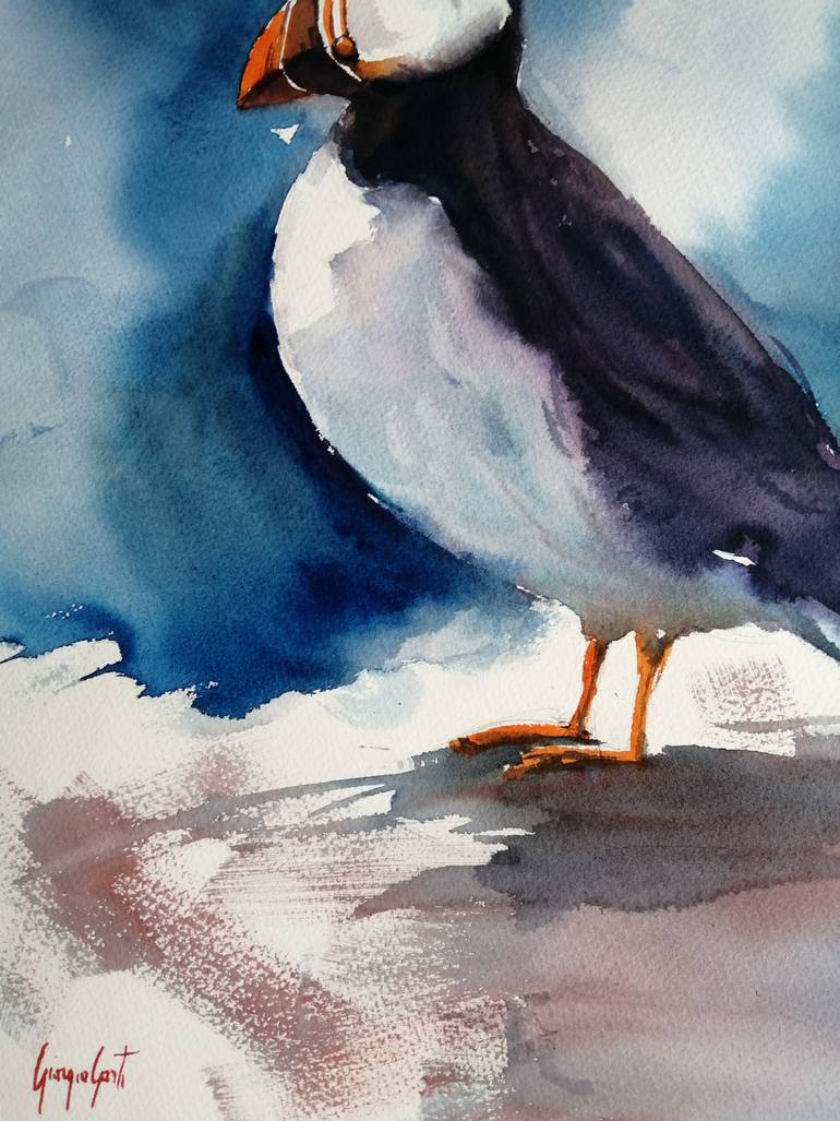 Original Impressionism Animal Painting by Giorgio Gosti