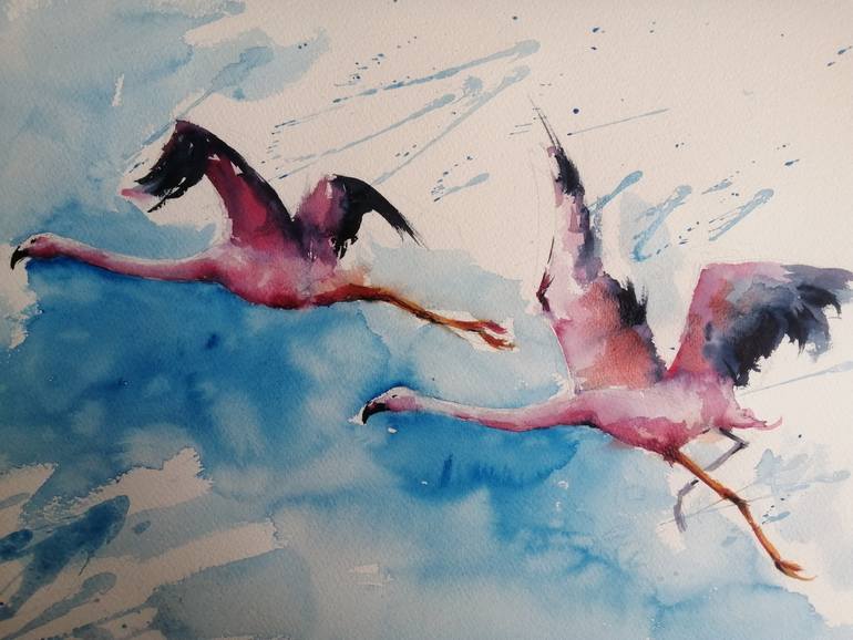 Original Impressionism Animal Painting by Giorgio Gosti