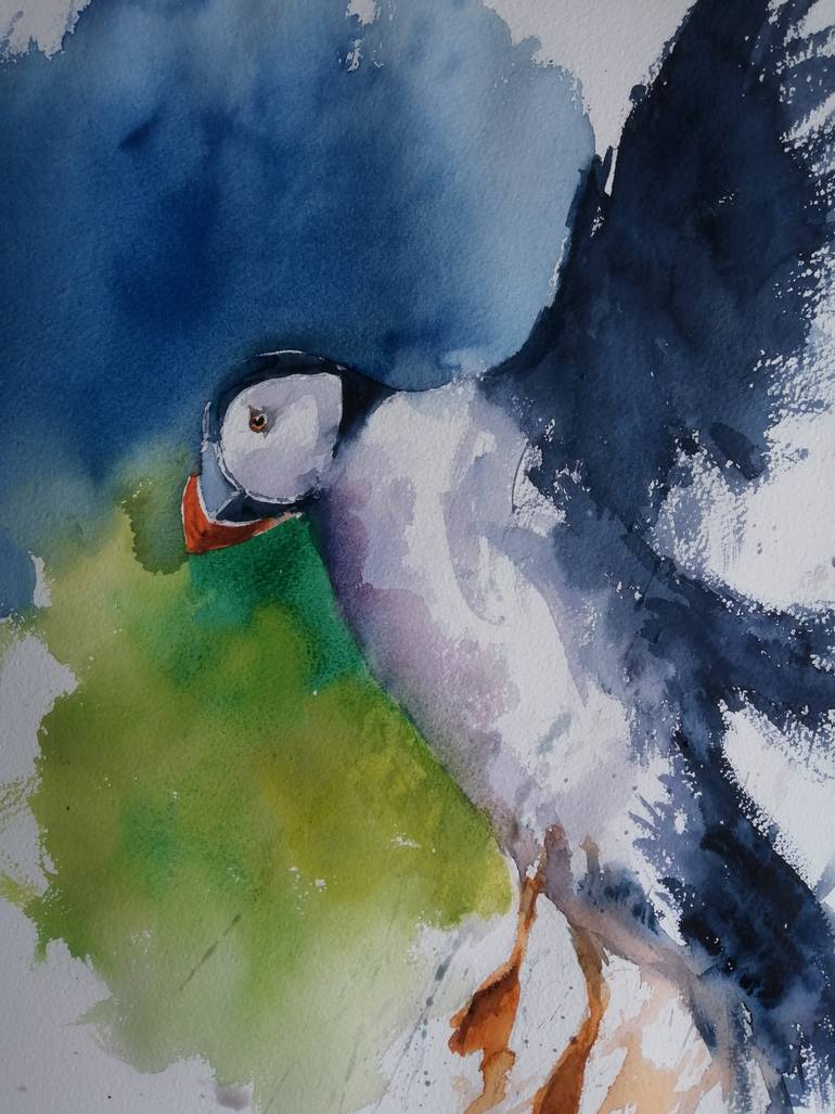 Original Impressionism Animal Painting by Giorgio Gosti