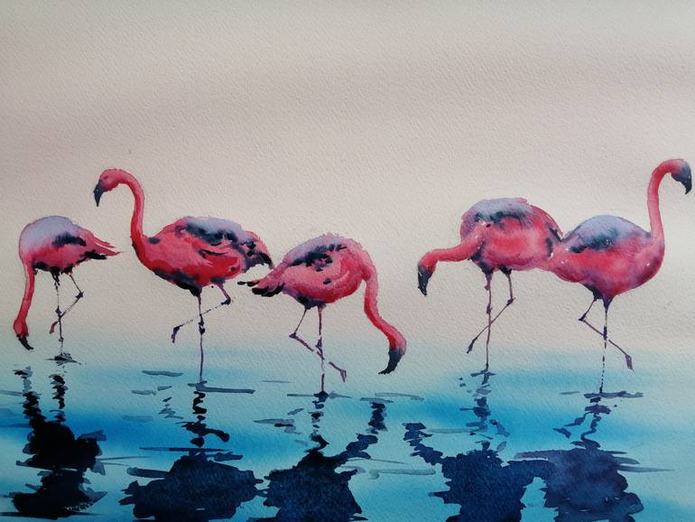 Original Impressionism Animal Painting by Giorgio Gosti