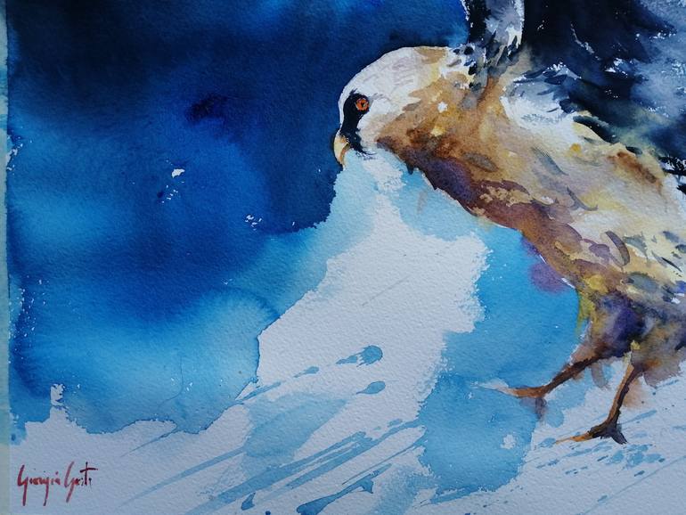 Original Impressionism Animal Painting by Giorgio Gosti