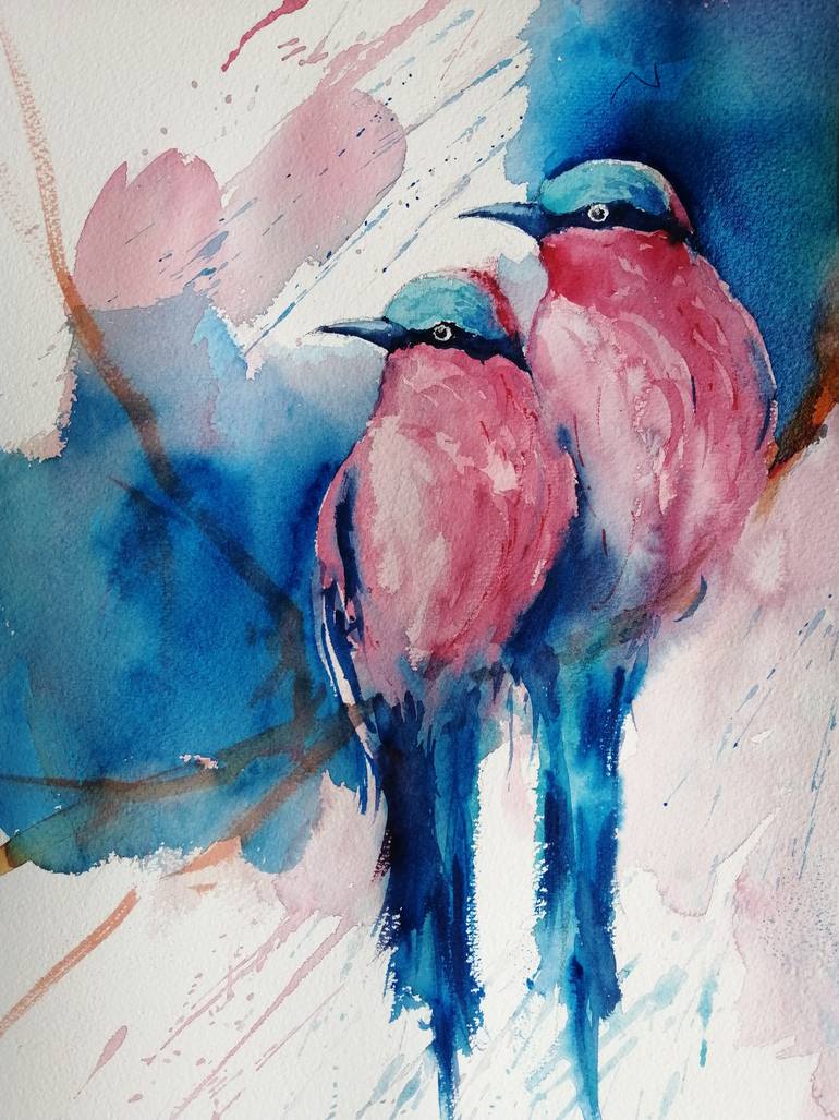 Original Impressionism Animal Painting by Giorgio Gosti