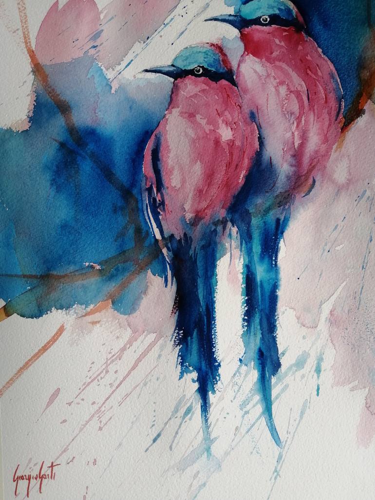 Original Impressionism Animal Painting by Giorgio Gosti