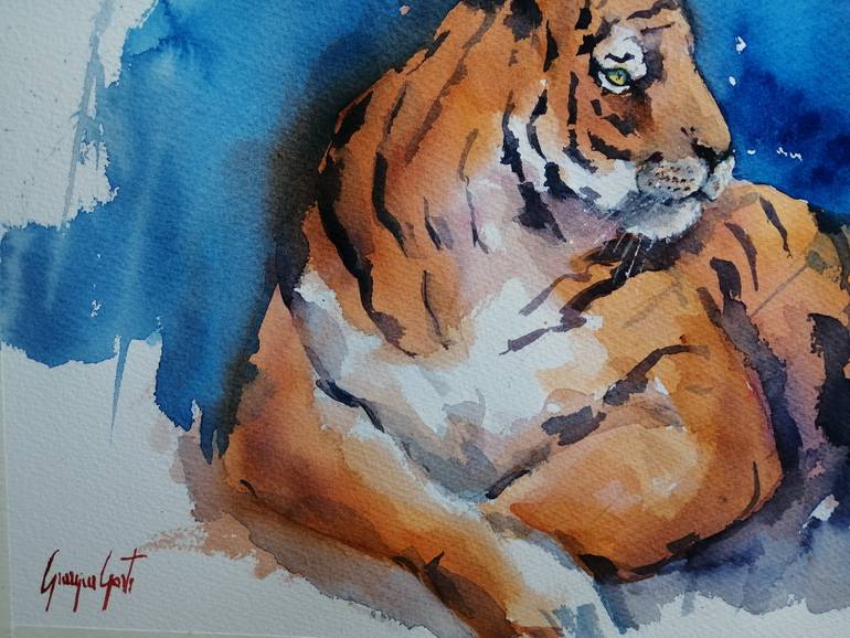 Original Impressionism Animal Painting by Giorgio Gosti