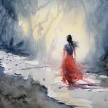 woman walking by Giorgio Gosti