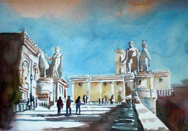 Original Architecture Paintings by Giorgio Gosti