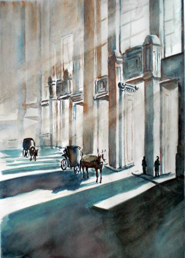 Print of Figurative Architecture Paintings by Giorgio Gosti